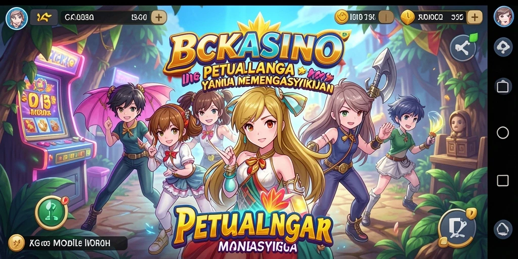 Tampilan gameplay menarik di BCKASINO dengan karakter Anime.