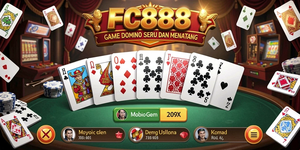 Tampilan menarik dari gameplay Domino FC888 yang mengasyikkan.