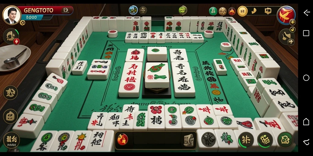 Tampilan gameplay seru dari GENGTOTO yang penuh tantangan Mahjong.