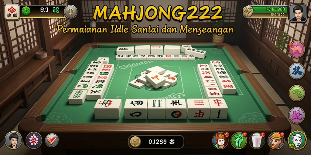 Screenshot utama MAHJONG222 menampilkan gameplay santai yang adiktif.