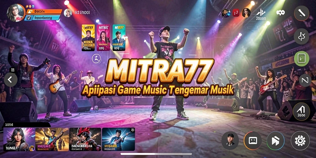 Tampilan gameplay <strong>MITRA77</strong> yang interaktif dan menarik bagi semua pengguna musik.