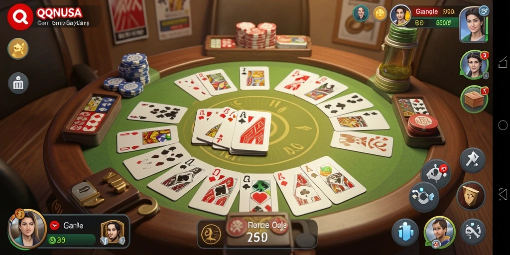 Tampilan gameplay QQNUSA yang seru dan interaktif.