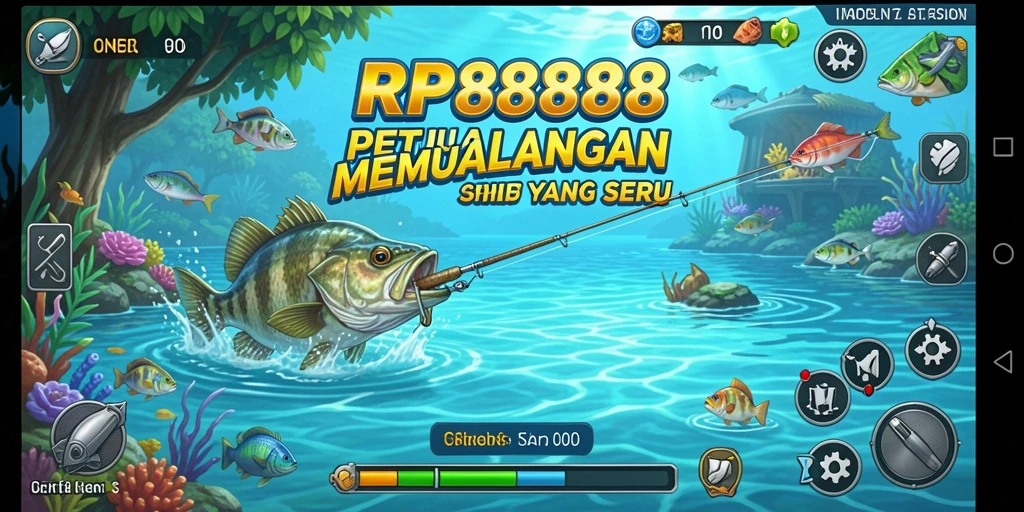 Tangkapan ikan besar dalam gameplay RP8888 yang seru.