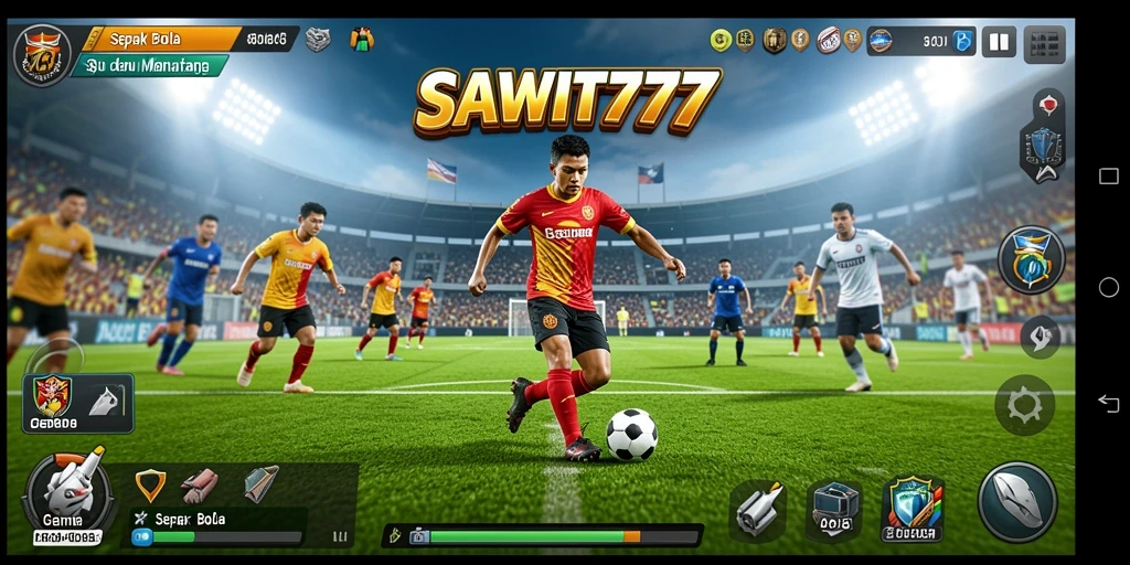 Screenshot gameplay SAWIT777 yang menampilkan aksi seru di lapangan.