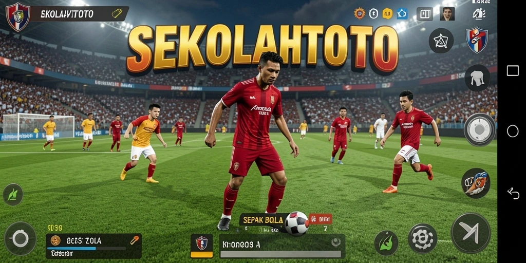 Tampilan yang memukau dari gameplay sepak bola di SEKOLAHTOTO.